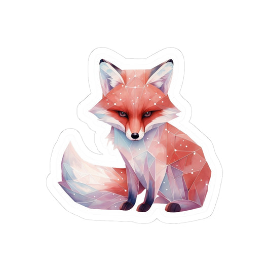 Cool Fox Sticker | Vinyl Decal for Laptops, Notebooks, Bumper | Fun Gift for Animal Lovers, Nature Fans