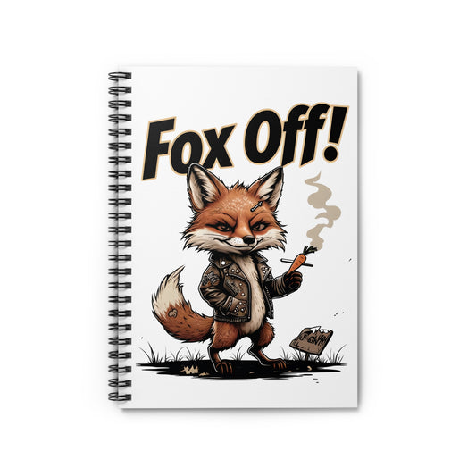 Fox Off! Spiral Notebook - Ruled Line
