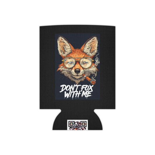 Don't Fox with Me Can Cooler | Funny Beverage Insulator, Unique Gifts for Fox Lovers, Party Essential, BBQ Accessory, Outdoor Fun