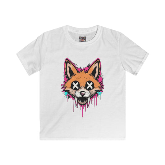 Crazy Fox Graphic Kids Tee | Fun and Playful T-Shirt for Boys and Girls, Perfect for Birthdays, Animal Lovers, Everyday Wear