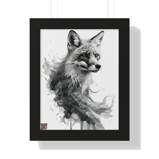 Tuhlipa Fox Art Print, Home Decor, Gift for Animal Lovers, Modern Wall Art, Botanical Aesthetic Poster