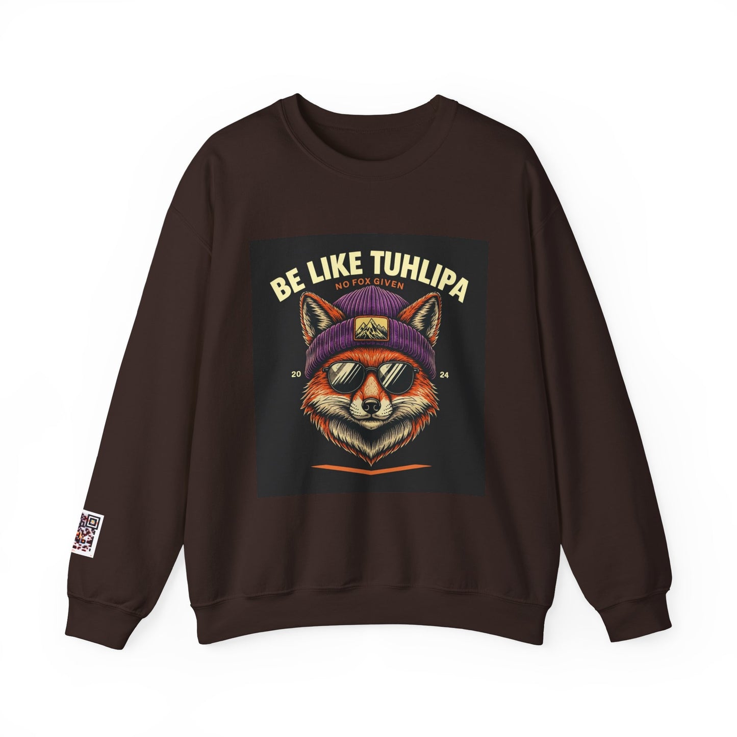 Be Like Tuhlipa Sweatshirt, Cozy Unisex Crewneck, Fox Design, Perfect Gift for Animal Lovers, Casual Wear, Streetwear, Birthday