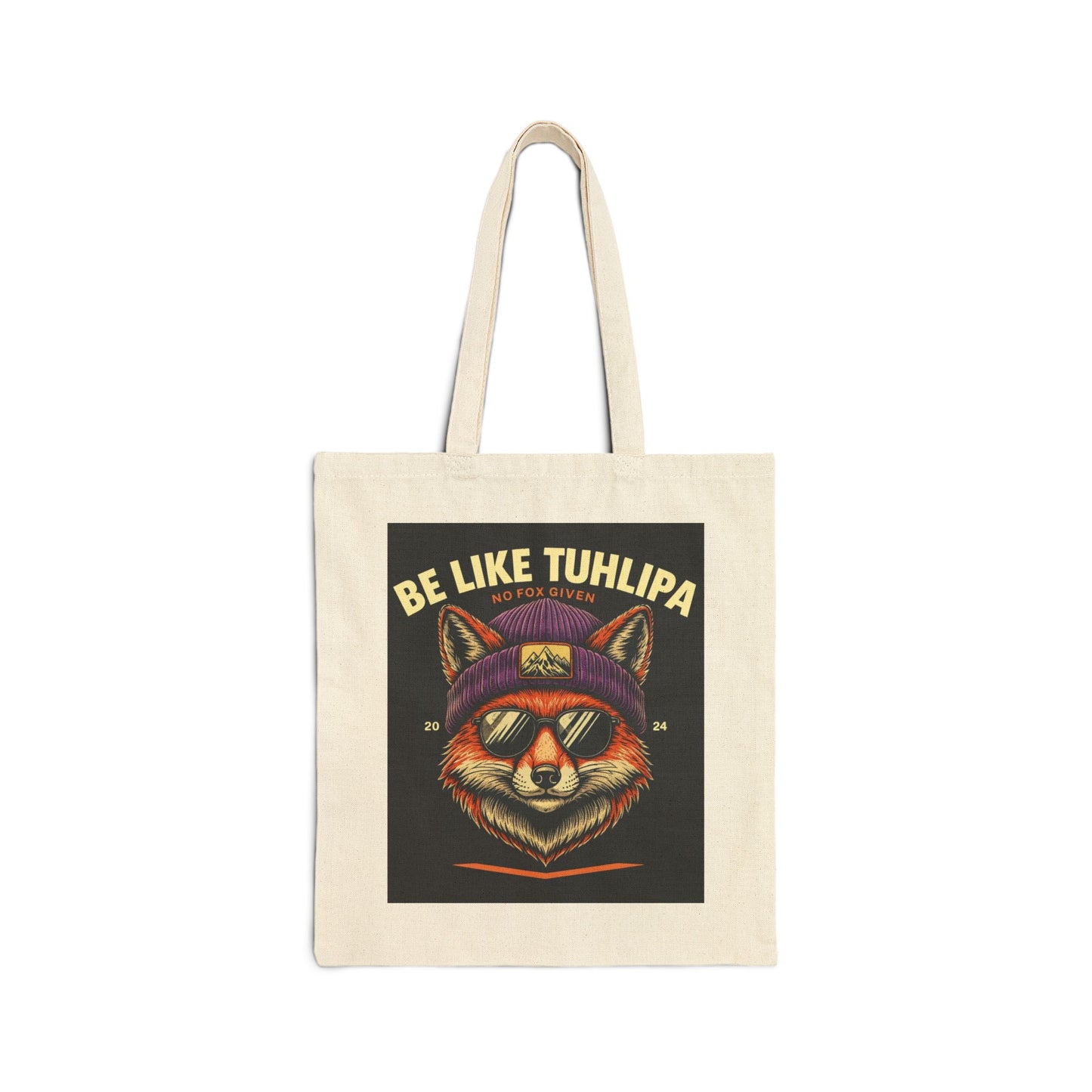 Be Like Tuhlipa Fox Tote Bag , Eco-Friendly Canvas Bag for Every Day, Gift for Fox Lovers, Beach Tote, Grocery Bag