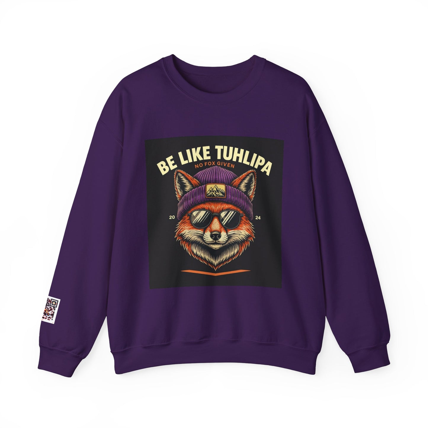 Be Like Tuhlipa Sweatshirt, Cozy Unisex Crewneck, Fox Design, Perfect Gift for Animal Lovers, Casual Wear, Streetwear, Birthday