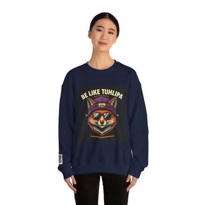 Be Like Tuhlipa Sweatshirt, Cozy Unisex Crewneck, Fox Design, Perfect Gift for Animal Lovers, Casual Wear, Streetwear, Birthday
