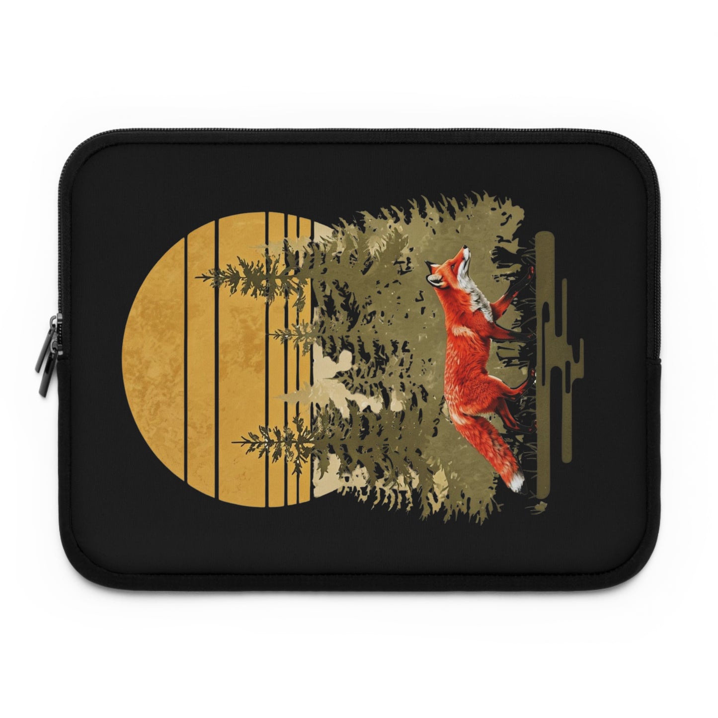 Tuhlipa - Inspired Laptop Sleeve with Fox and Sunset Design, Perfect for Nature Lovers, Eco-Friendly Gift, Stylish Tech Accessory, Travel