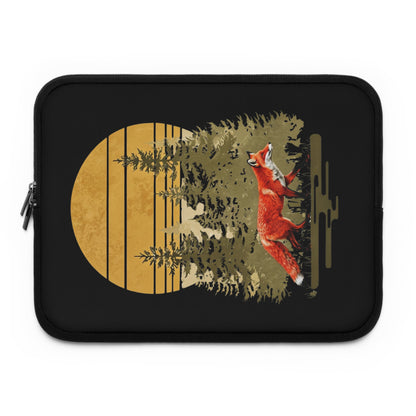 Tuhlipa - Inspired Laptop Sleeve with Fox and Sunset Design, Perfect for Nature Lovers, Eco-Friendly Gift, Stylish Tech Accessory, Travel