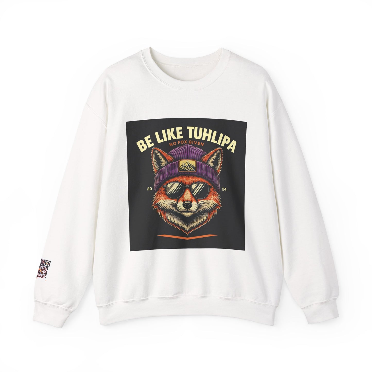 Be Like Tuhlipa Sweatshirt, Cozy Unisex Crewneck, Fox Design, Perfect Gift for Animal Lovers, Casual Wear, Streetwear, Birthday