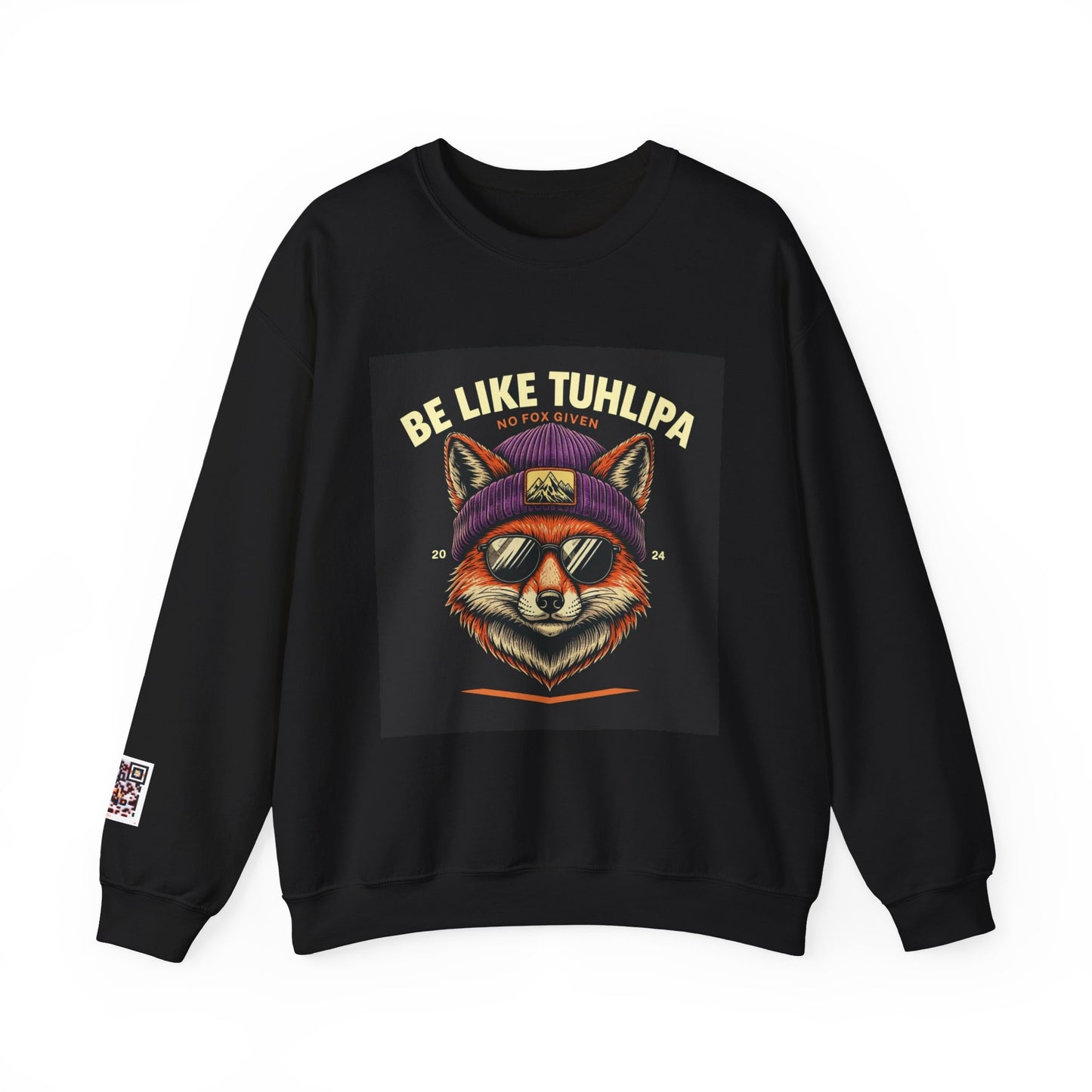 Be Like Tuhlipa Sweatshirt, Cozy Unisex Crewneck, Fox Design, Perfect Gift for Animal Lovers, Casual Wear, Streetwear, Birthday